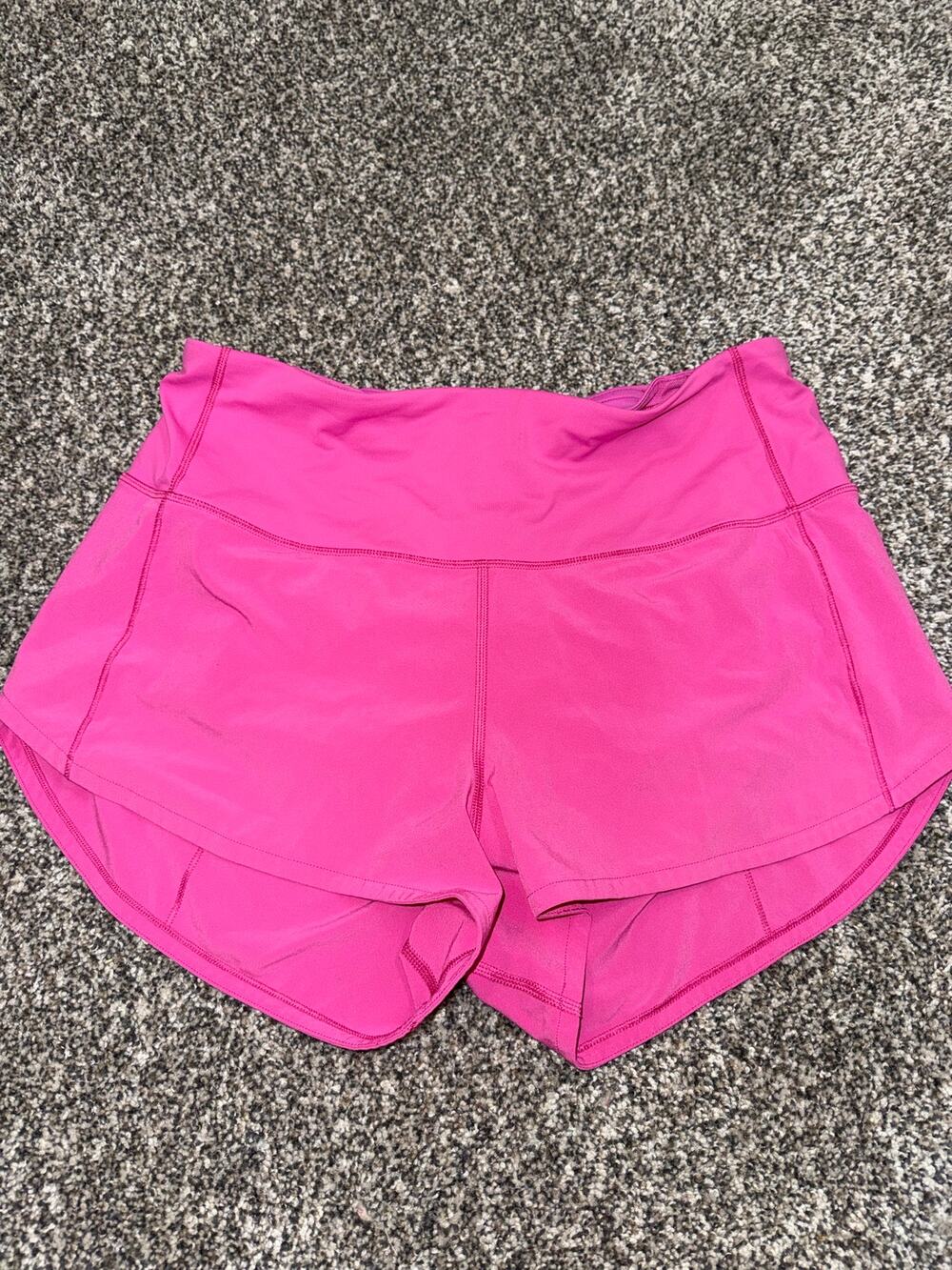 Lululemon Women’s Size 6 Pink Running Athletic Shorts Built In Liner